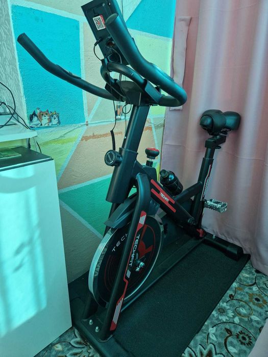 Bicicleta Spinning Techfit SBK 1500N+Covor protectie din cauciuc