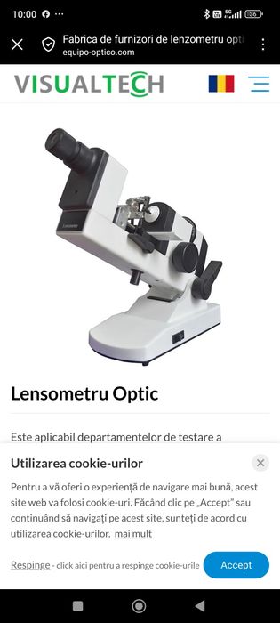Lensmetru manual microscop lentile