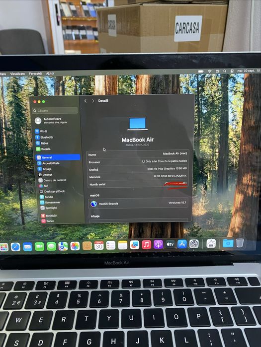 Apple MacBook Air 13 inch 2020 i5 8/500GB, Garantie 12 luni | Lensun