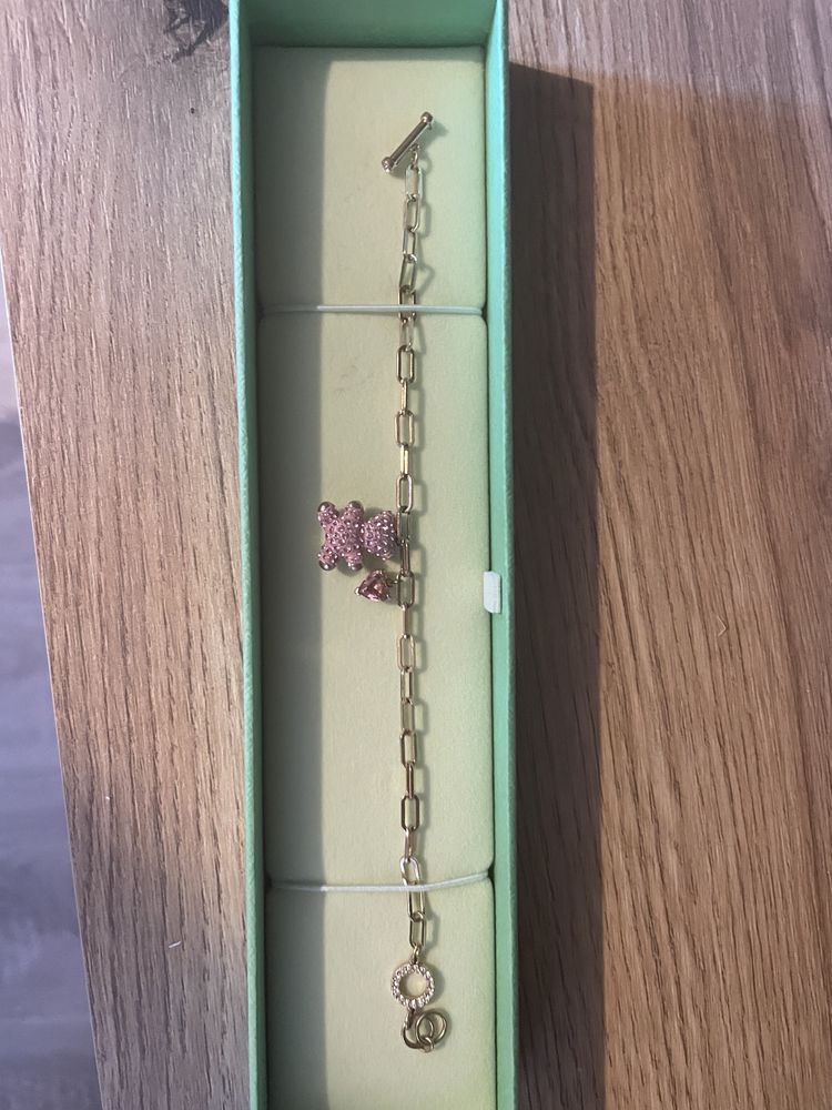 Гривна swarovski rose gold с мече