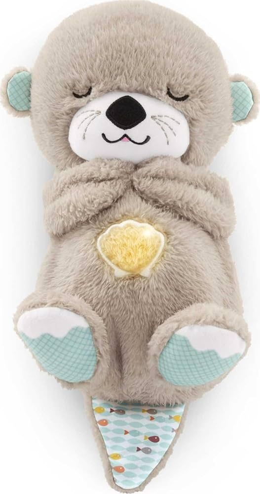 Интерактивна дишаща играчка с бял шум зайче/видра Fisher Price Soothe
