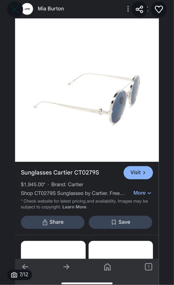 Cartier pasha sunglasses