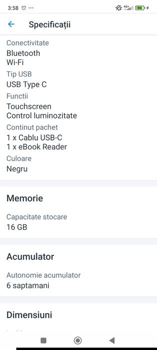 eBook Reader Amazon Kindle 2024