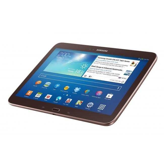 Samsung Galaxy Tab 3 - 10.1 инчов дисплей 16GB, кафяв цвят+калъф