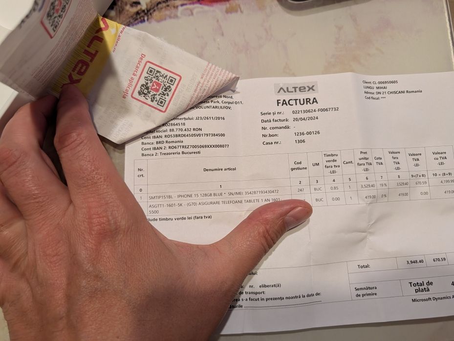 Iphone 15 blue 128 gb