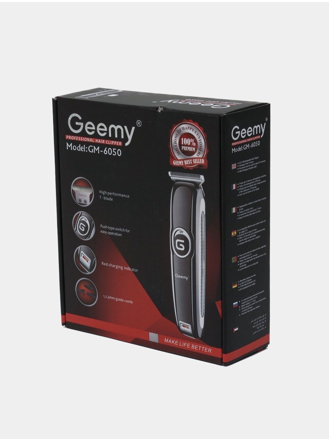 Электробритва для триммера для бороды и усов Geemy GM
