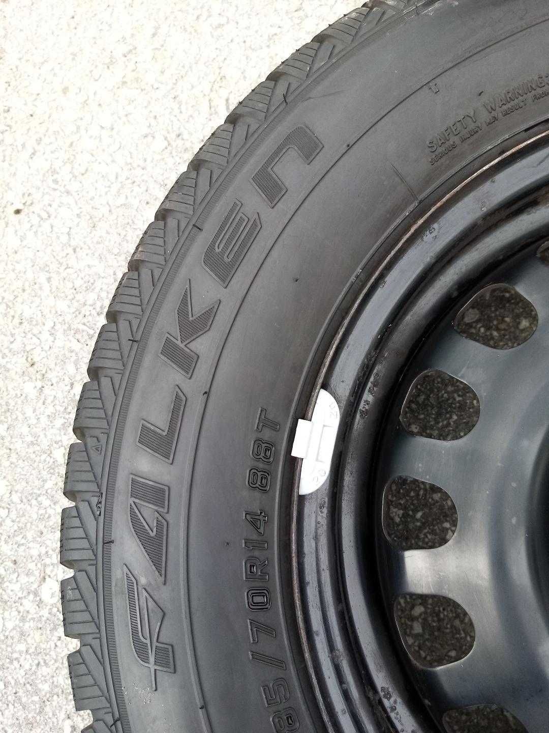123 - 2+2 бр. Стоманени джанти 14" 4x100 с гуми 185/70/14 Opel Combo
