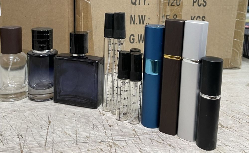 Optomga atir uchun flakon idishlar