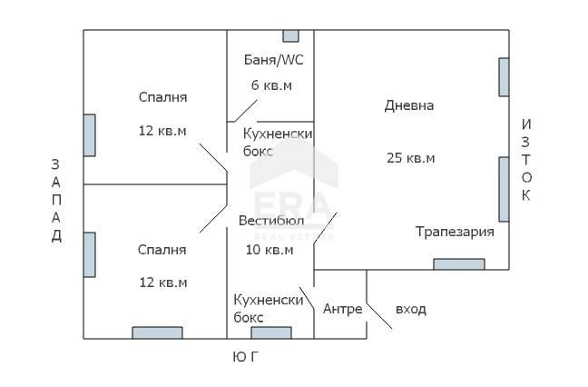 Първи етаж от триетажна къща за продажба, завършен до ключ, в горната