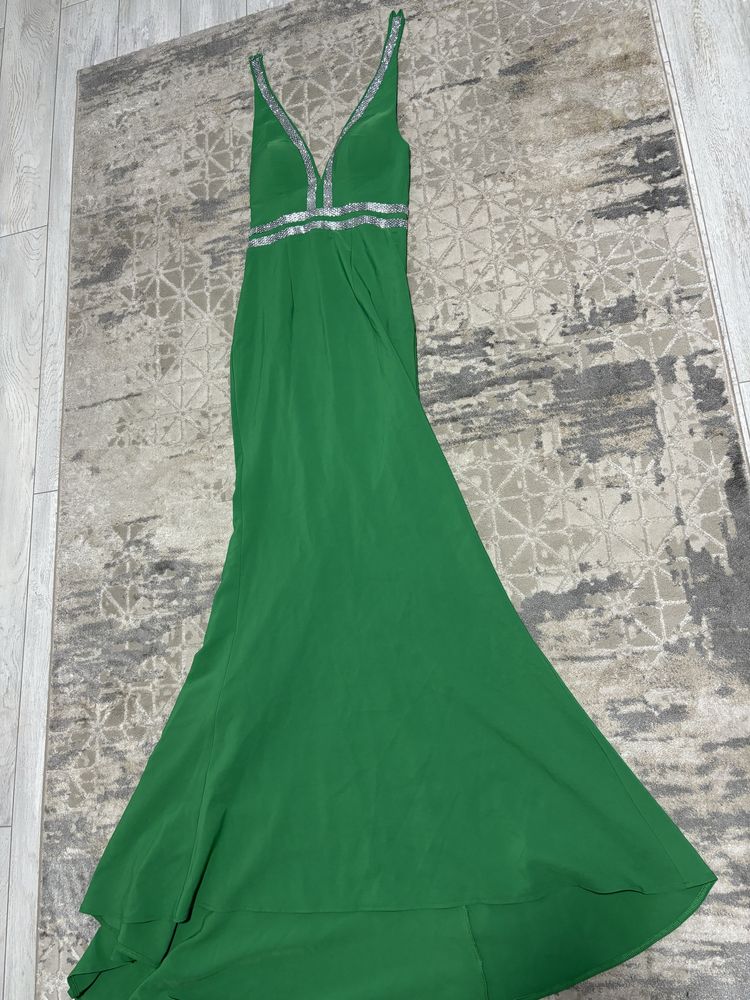 Rochie verde lunga mexton