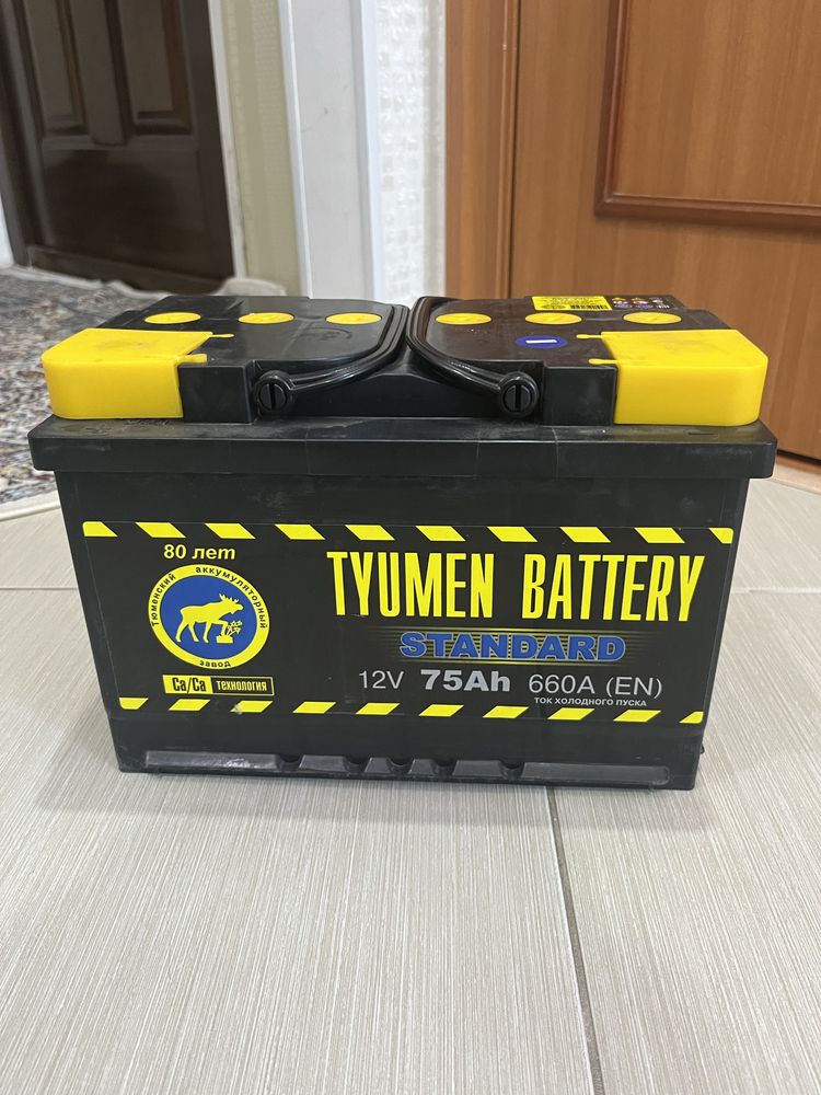 Аккумуляторная батарея на авто tyumen battery 75 ah