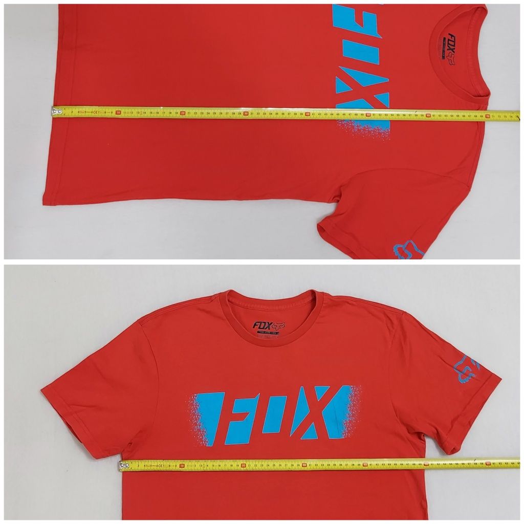 Tricou FOX Pragmatic, mărimea M Roșu, 100% bumbac (man)