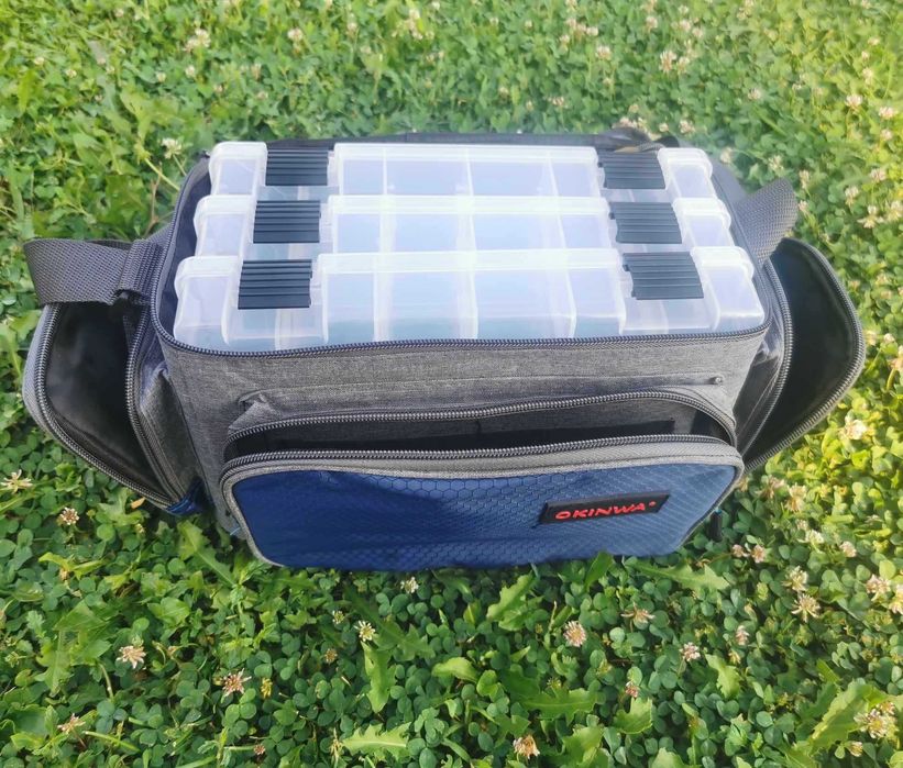 Луксозна спининг чанта с включени 3 кутии Okinwa 04624