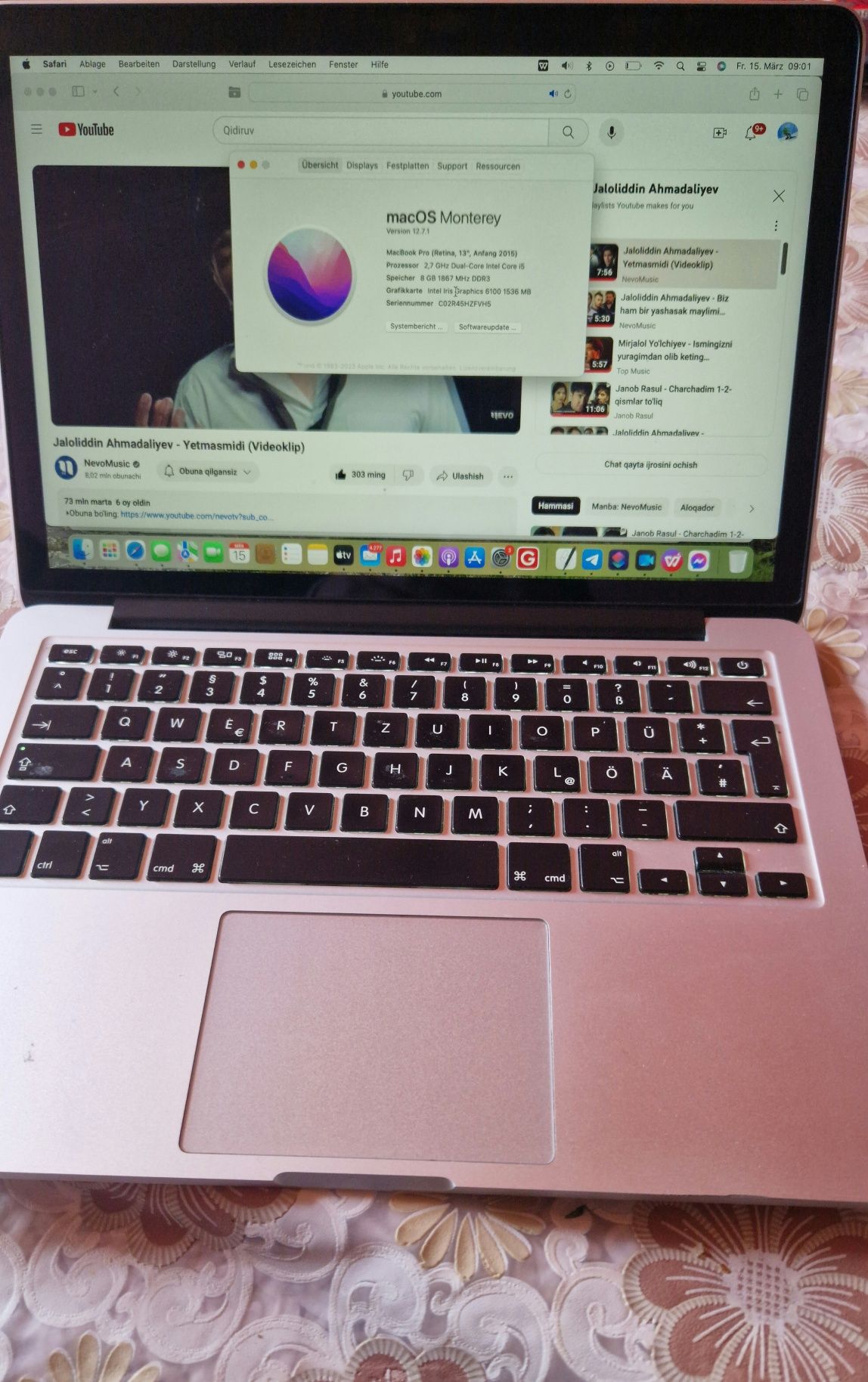 Macbook pro 2015