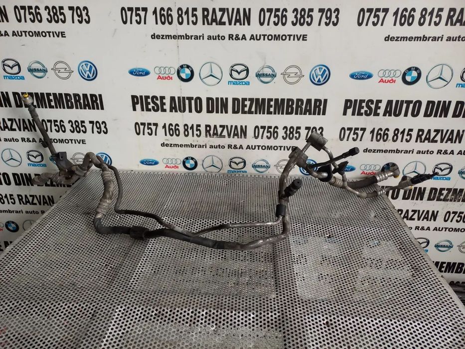 Set Conducte Clima Ac Aer Conditionat Audi Q7 4L 3.0 Tdi Motor BUG - Dezmembrari Arad