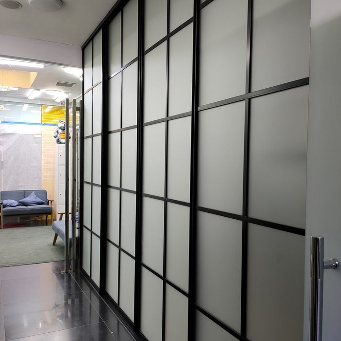 Продаются выдвяжные двери с матовым покрытием