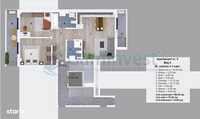 Apartament cu 3 camere de vanzare, bloc nou, central, Oradea P1159