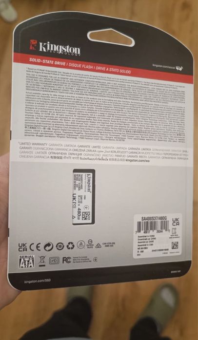 Vand SSD Kingston A400 480 GB sigilat