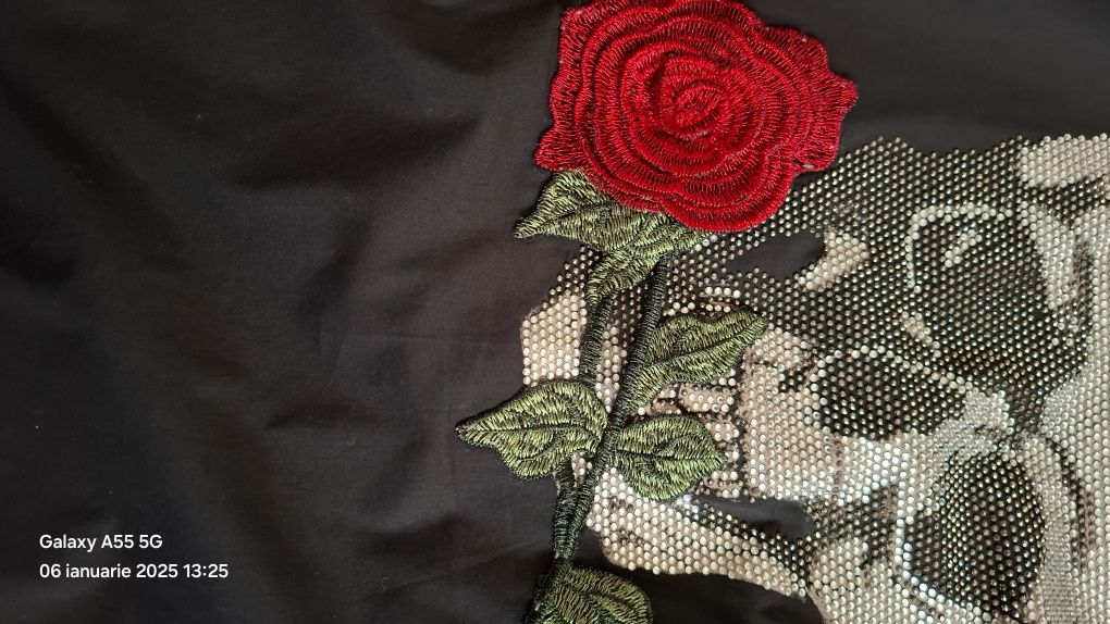 Camasa de dama neagră Plein