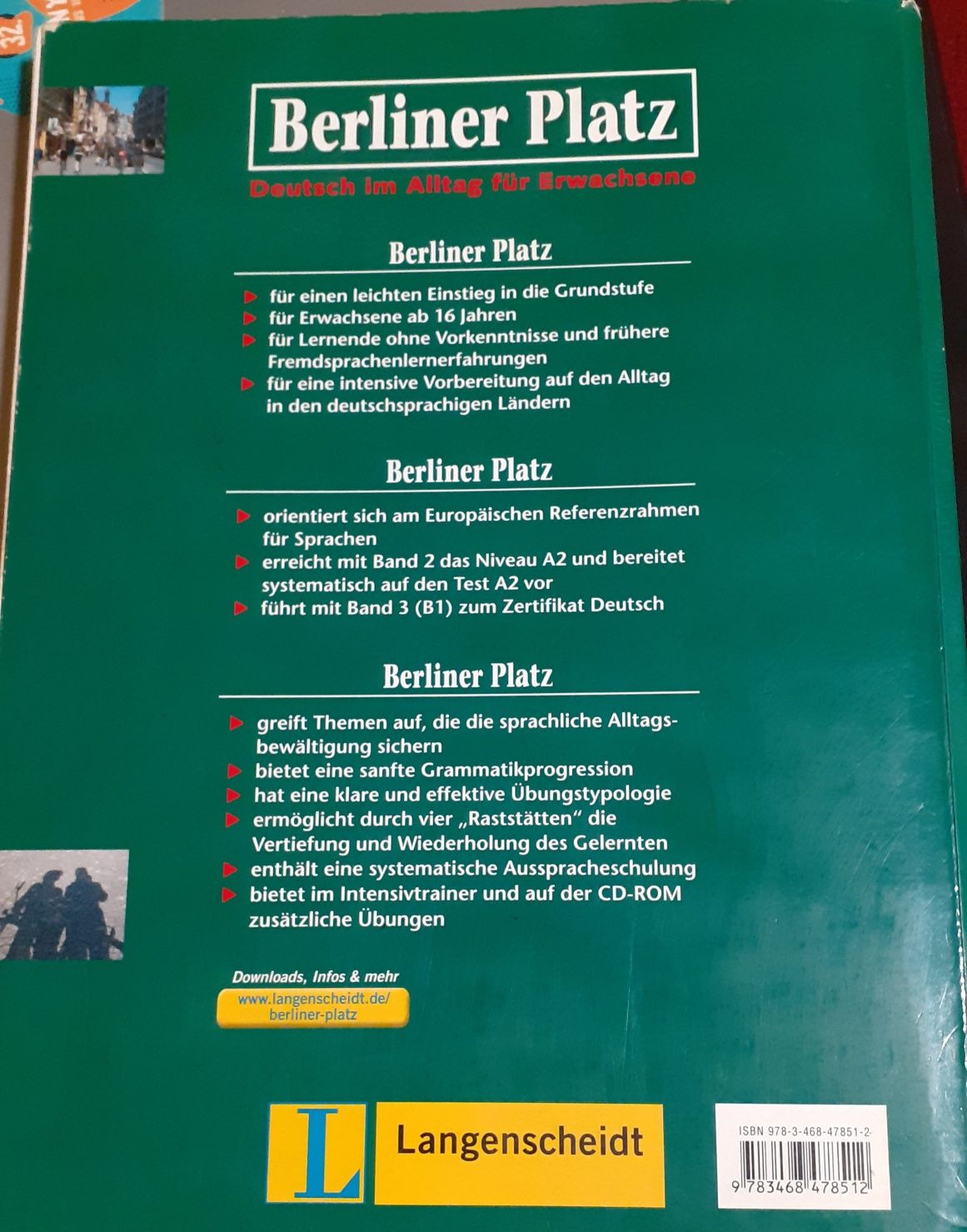 Carte de germană „Berliner Platz 2” – Nivel A2-B1