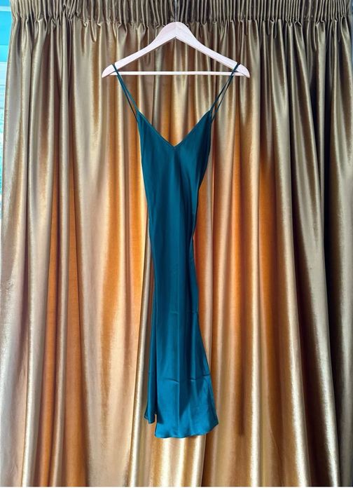 LilySilk Furou Rochie matase naturala verde