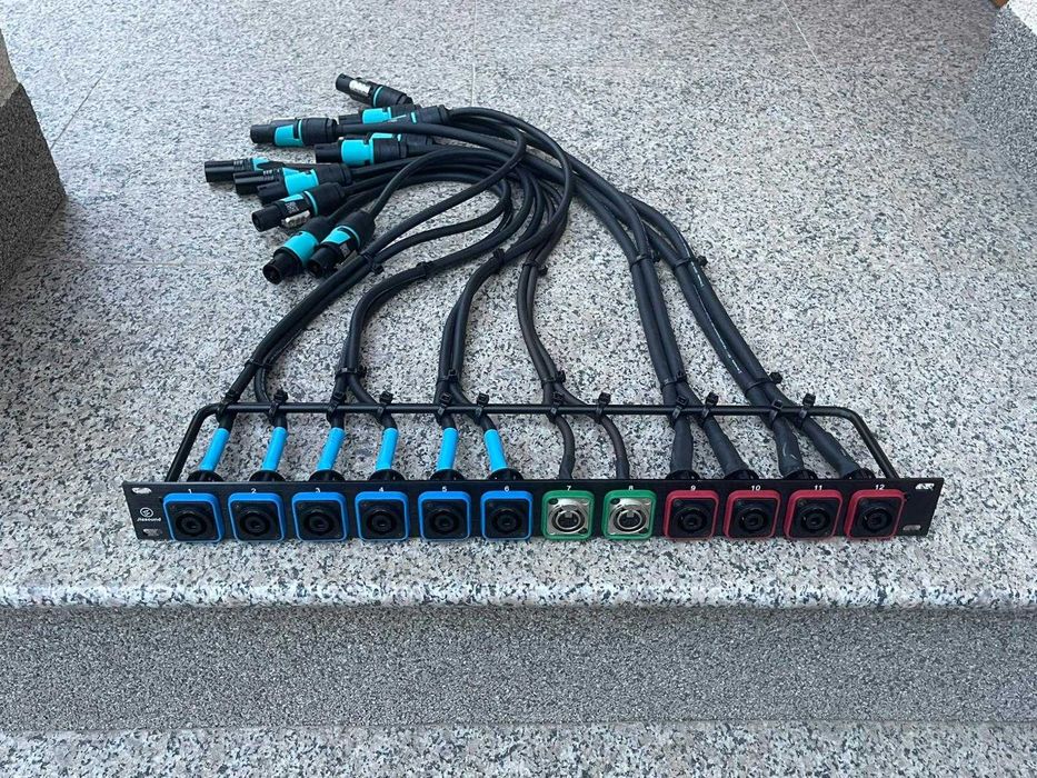 Dynacord xa2 panou conectica rack case