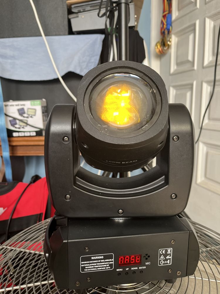 Mini moving head beam+spot 100w