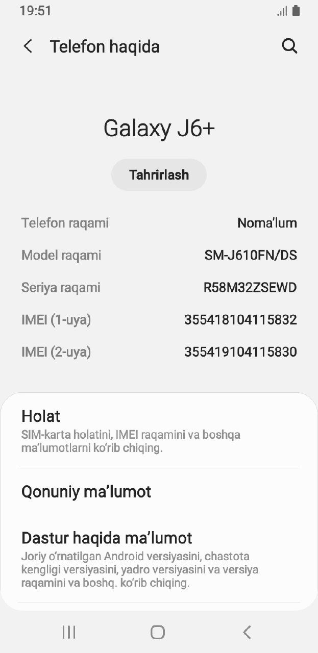 Samsung Galaxy J6+