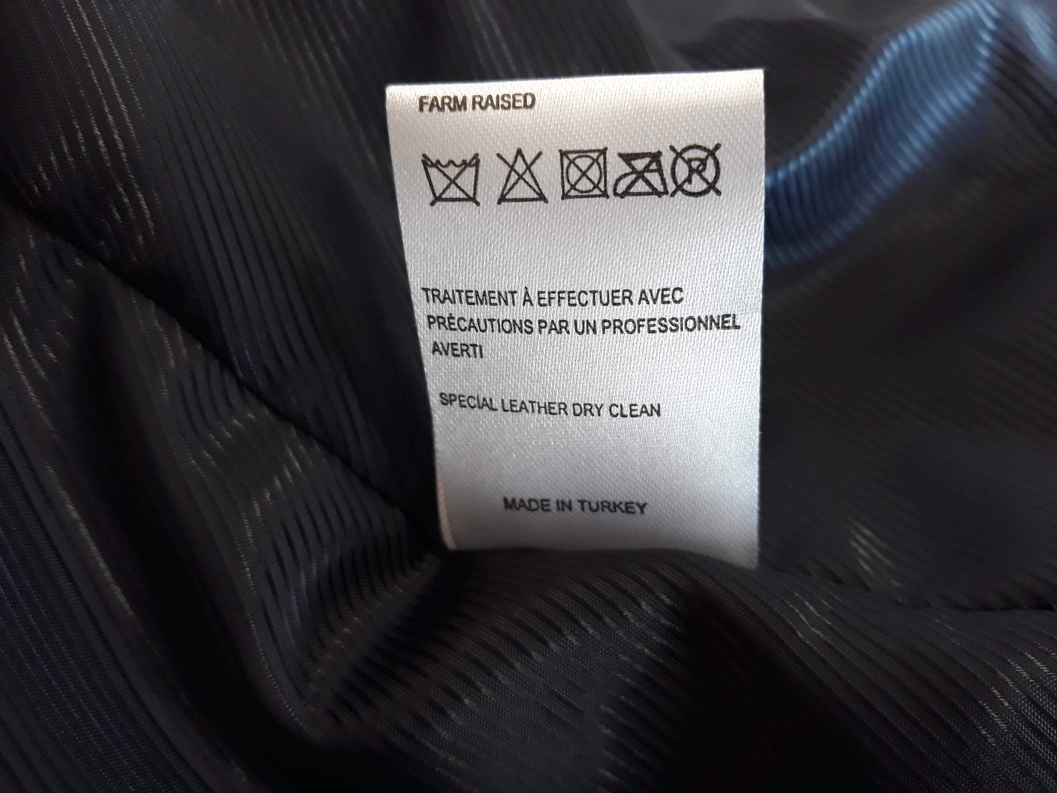 Carven - Оригинално мъжко яке от естествена кожа размер M