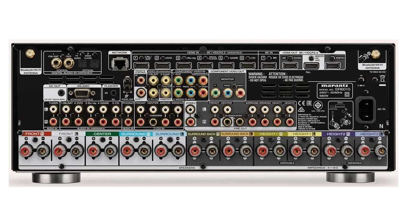 Ресивър Marantz SR6015 - 9.2 канален Full 8K