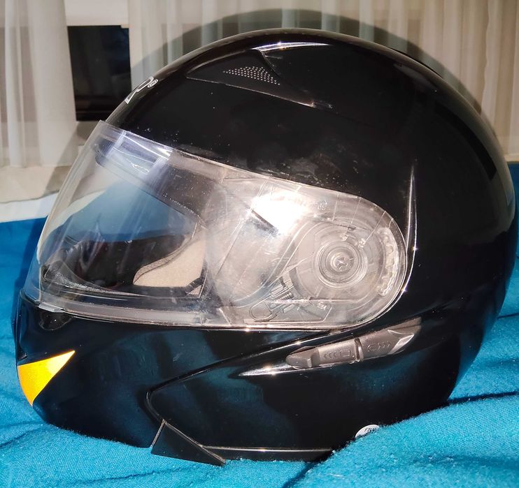 Casca moto flip up