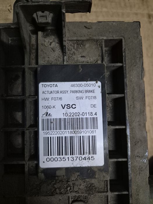 Modul frana mana electrica Toyota Avensis T27.  2009-2011.
Toyota Aven