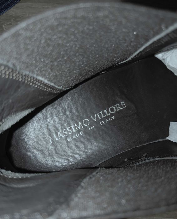 Ghete cu elastic, nr.42, din piele intoarsa maro, Italia