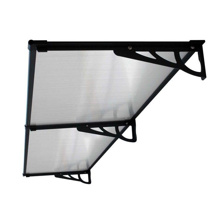 Copertină MAX PRO Otel+Alu+Policarbonat de ușă 120x80 - 240x100 cm
