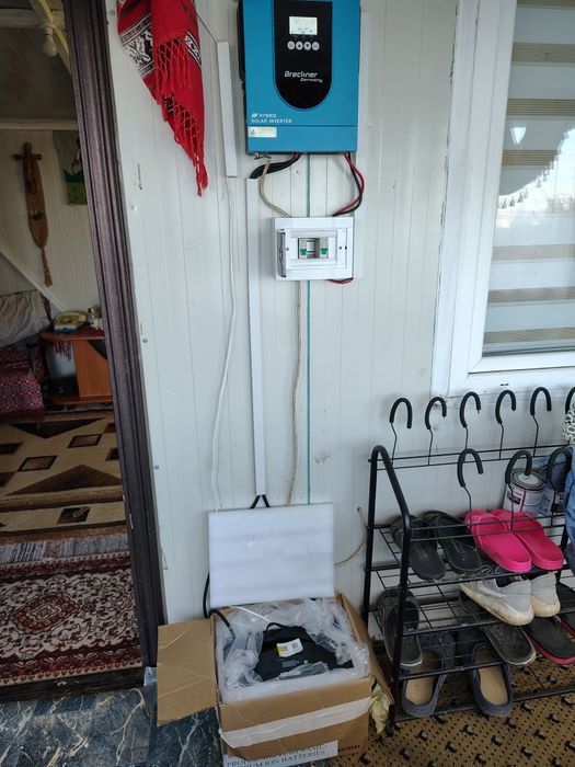 Kit sistem fotovoltaic solar panouri fotovoltaice baterie invertor