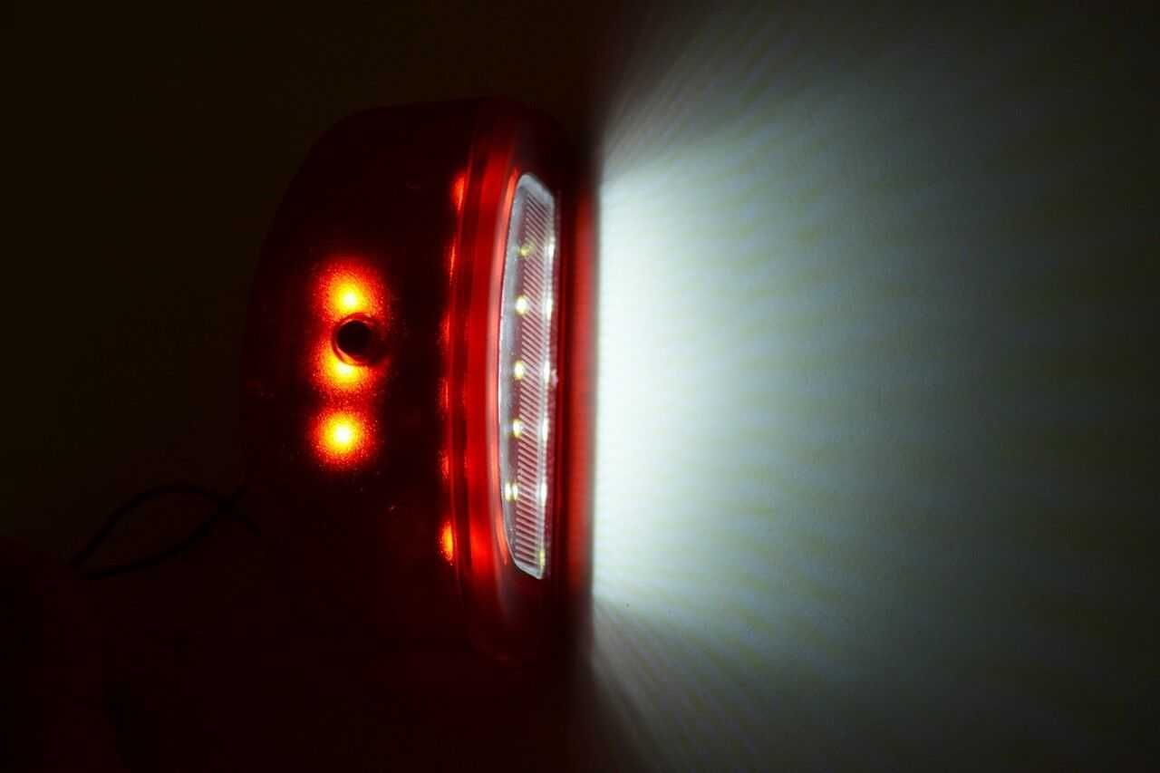 1 бр. ЛЕД LED габарити за осветление на номер , ЧЕРВЕНИ ,  12-24V