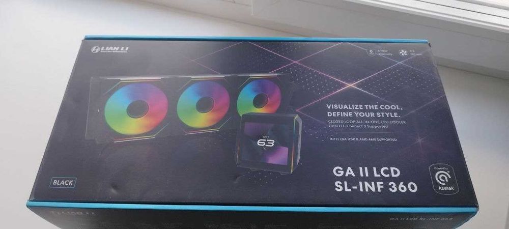 Система водяного охлаждения LianLiGalahad II LCD SL-INF 360 ARGB Black