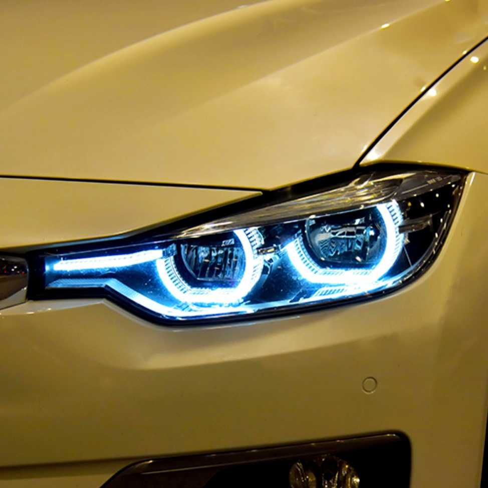 Комплект LED фарове за BMW серия 3 F30  F31 13-15 черна основа БМВ