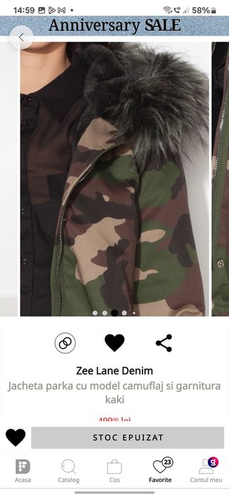 Geaca parka groasa masura S