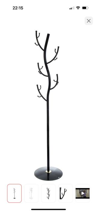 Вешалка напольная ЗМИ Дерево ВНП 211, металл, 37.5x181 см, черный