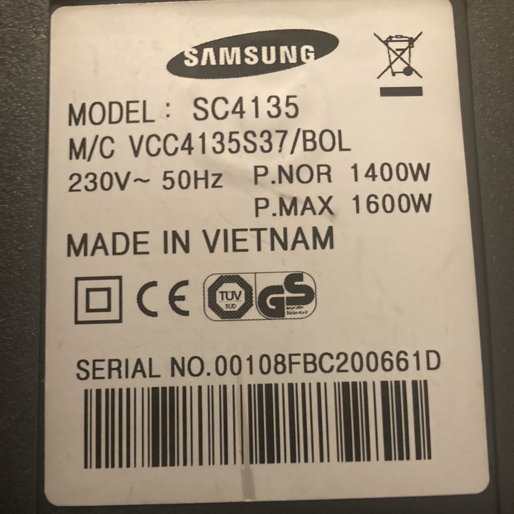 Прахосмукачка SAMSUNG SC-4135