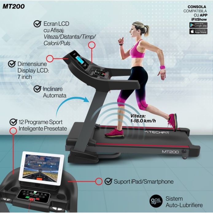 Banda de alergat Techfit MT 200