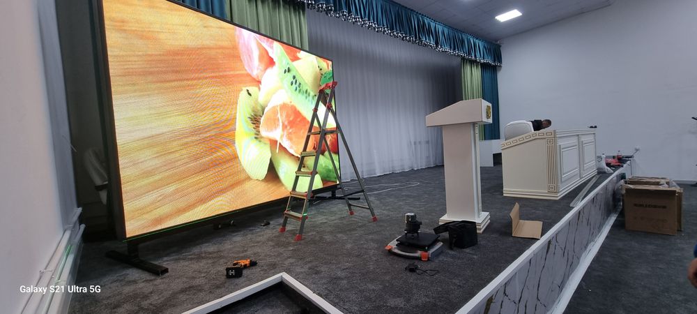 Лед экран установка программирование