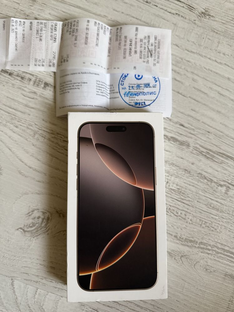 НОВ Iphone 16 Pro Max 256GB Desert 5G 24м. ГАРАНЦИЯ