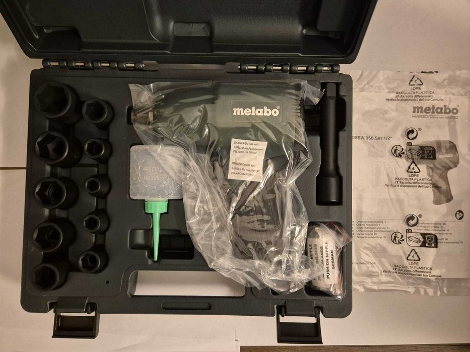 Metabo pistol pneumatic DSSW 360 Set 1/2 masina pneumatica impact
