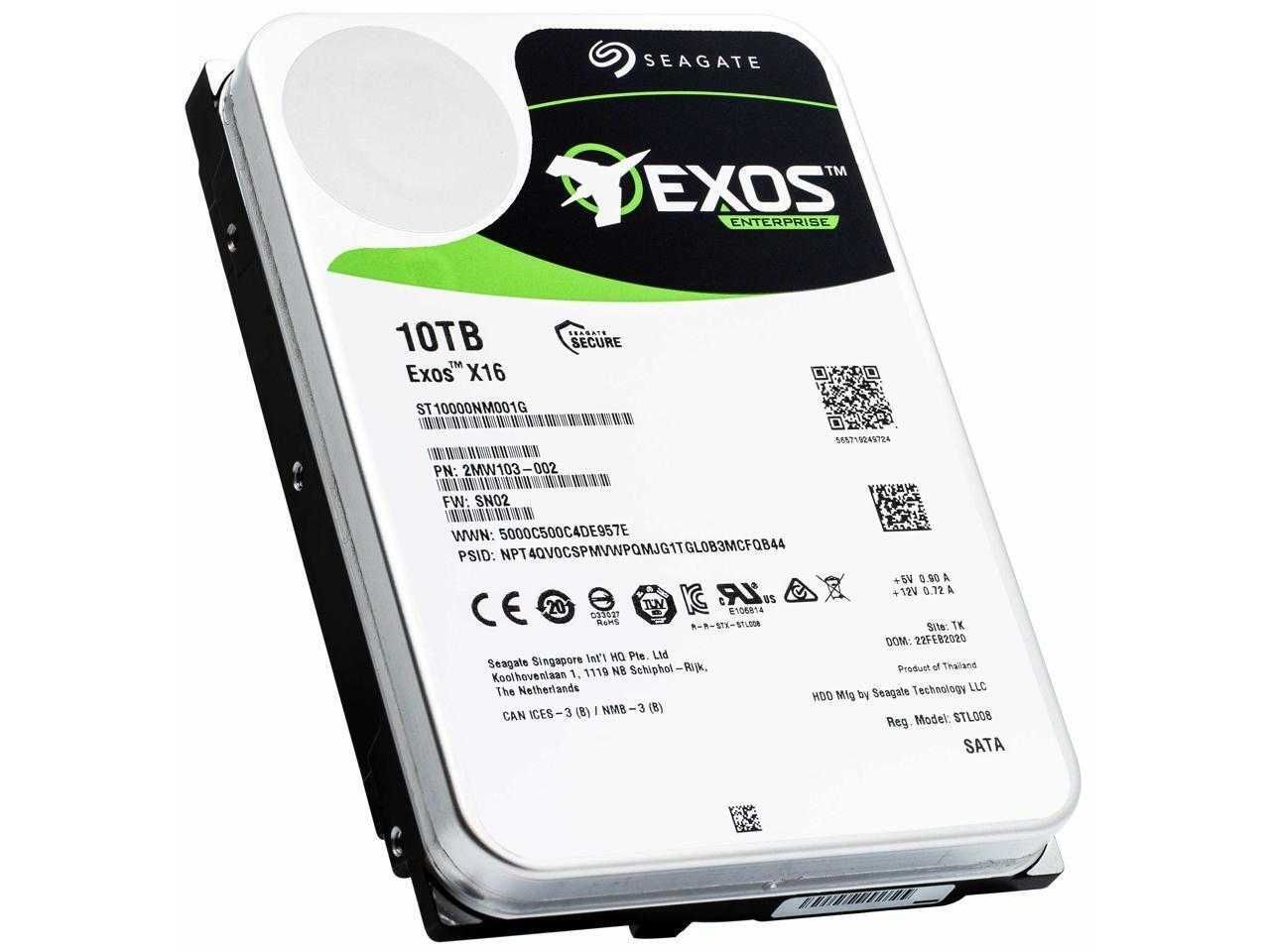 Жесткий диск Seagate Exos X16 ST10000NM002G 10 ТБ SAS