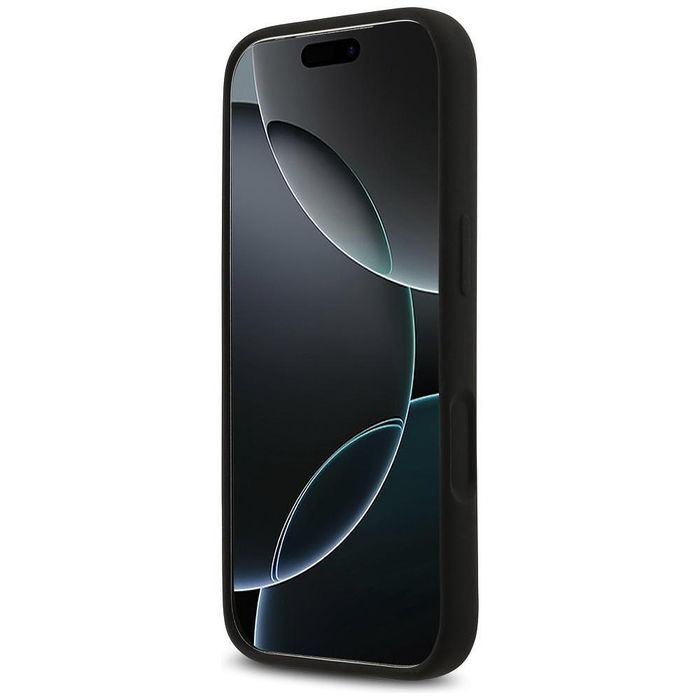 Калъф guess silicone triangle logo magsafe за iphone 17 pro в черен цв
