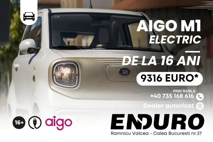 Aigo M1 Dealer autorizat - AIGO M1 / GARANTIE / ELECTRIC / DE LA 16 ANI / LED