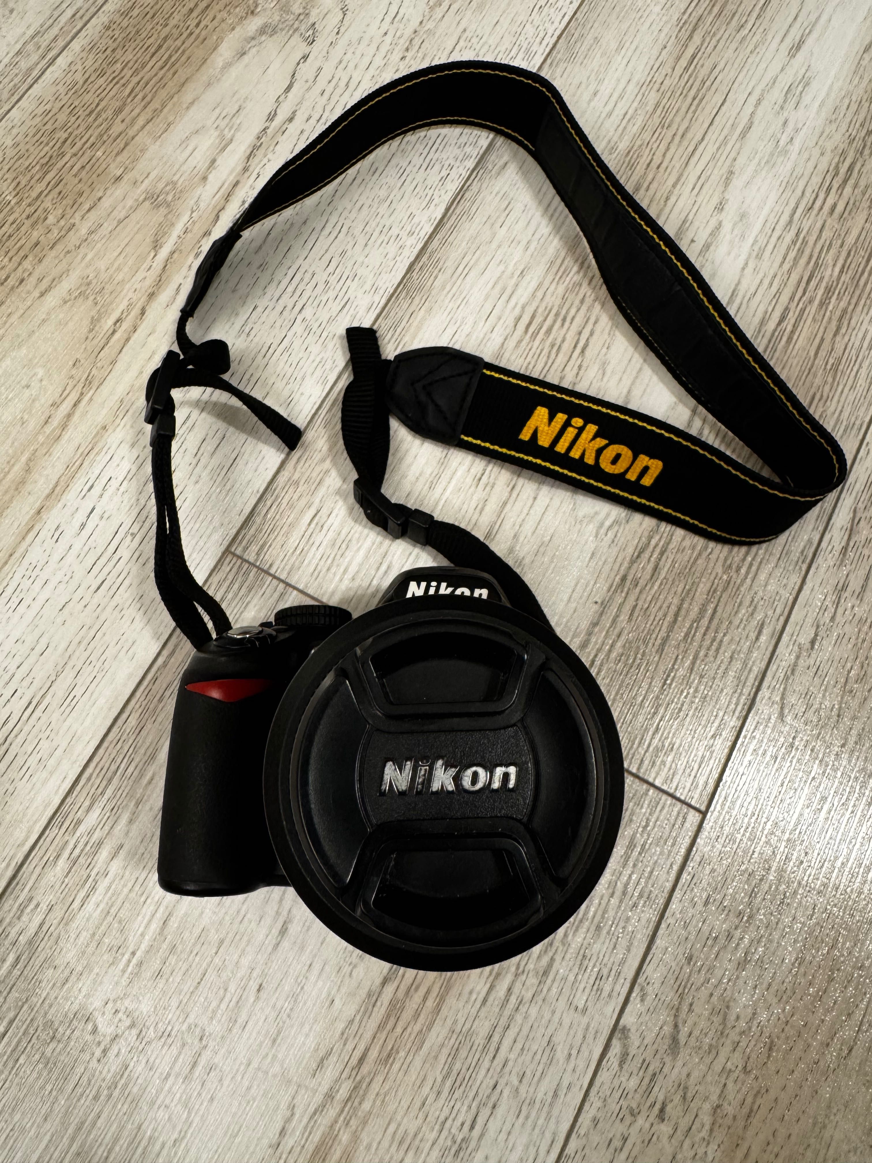 NIKON D3100 kit with Nikkor AF-S 18-55mm lens, original charger+bag