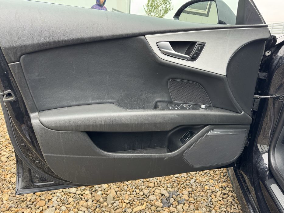 Interior s line audi a7 a6 c7 negru plafon scaune bancheta